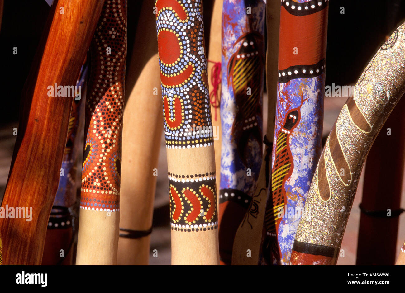 Australian Aboriginal didgeridoos Stockfoto, Bild 8667471 Alamy