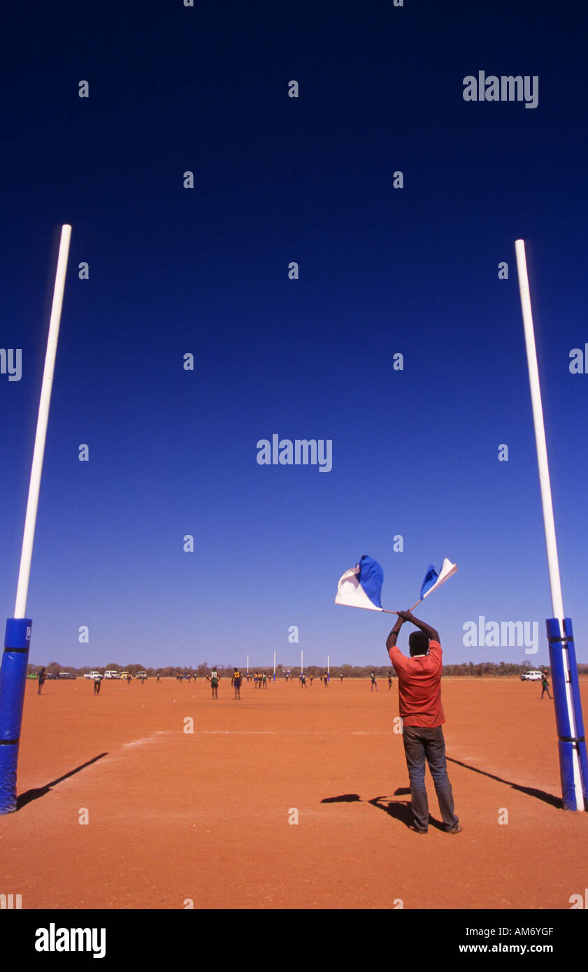 Outback Australien Aborigines Sport Karneval Stockfoto