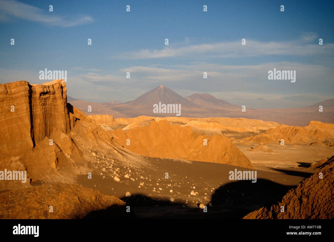 Atacama-Wüste das Tal des Mondes Stockfoto