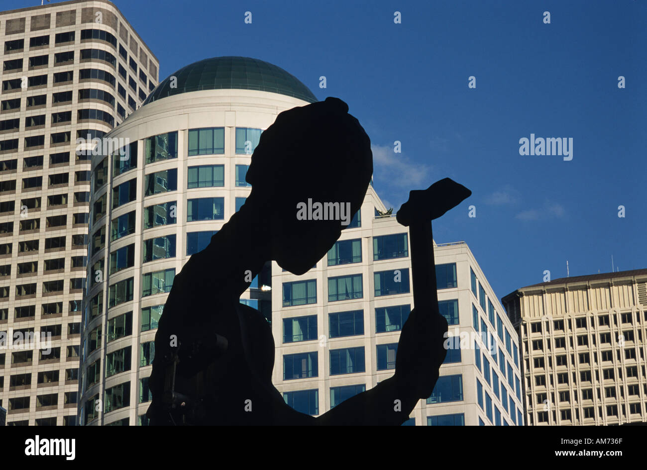 Skulptur vor Seattle Art Museum Seattle Washington State USA Stockfoto