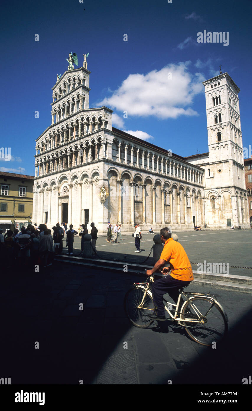 San Michele in Foro Kirche Lucca Toskana Italien Stockfoto