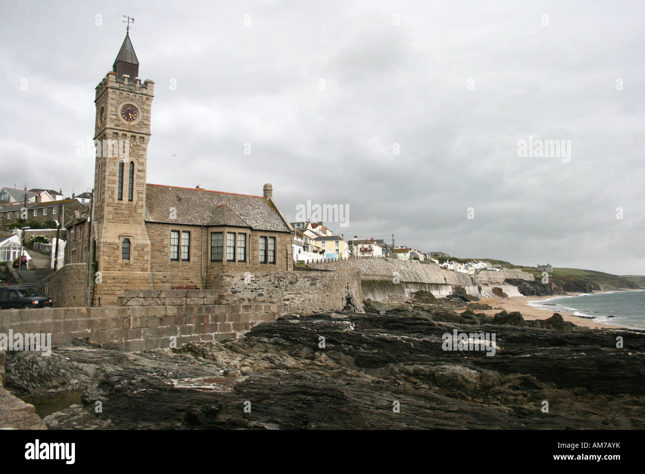 Kirche in Porthleven, Cornwall, Großbritannien Stockfotografie Alamy