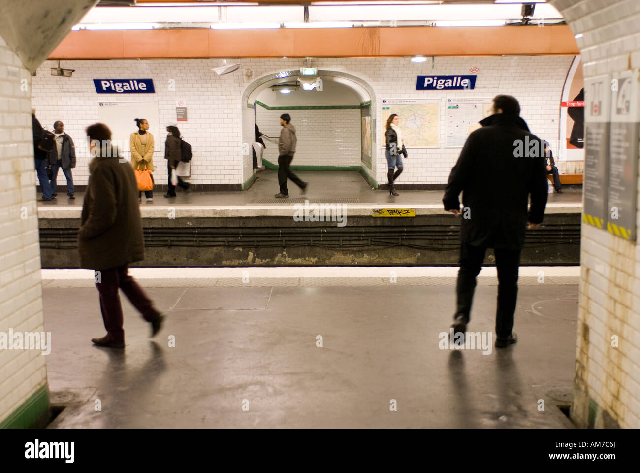 Metro-station Paris Frankreich Stockfoto