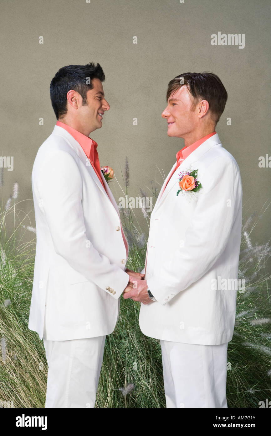 Gay paar heiraten Stockfoto