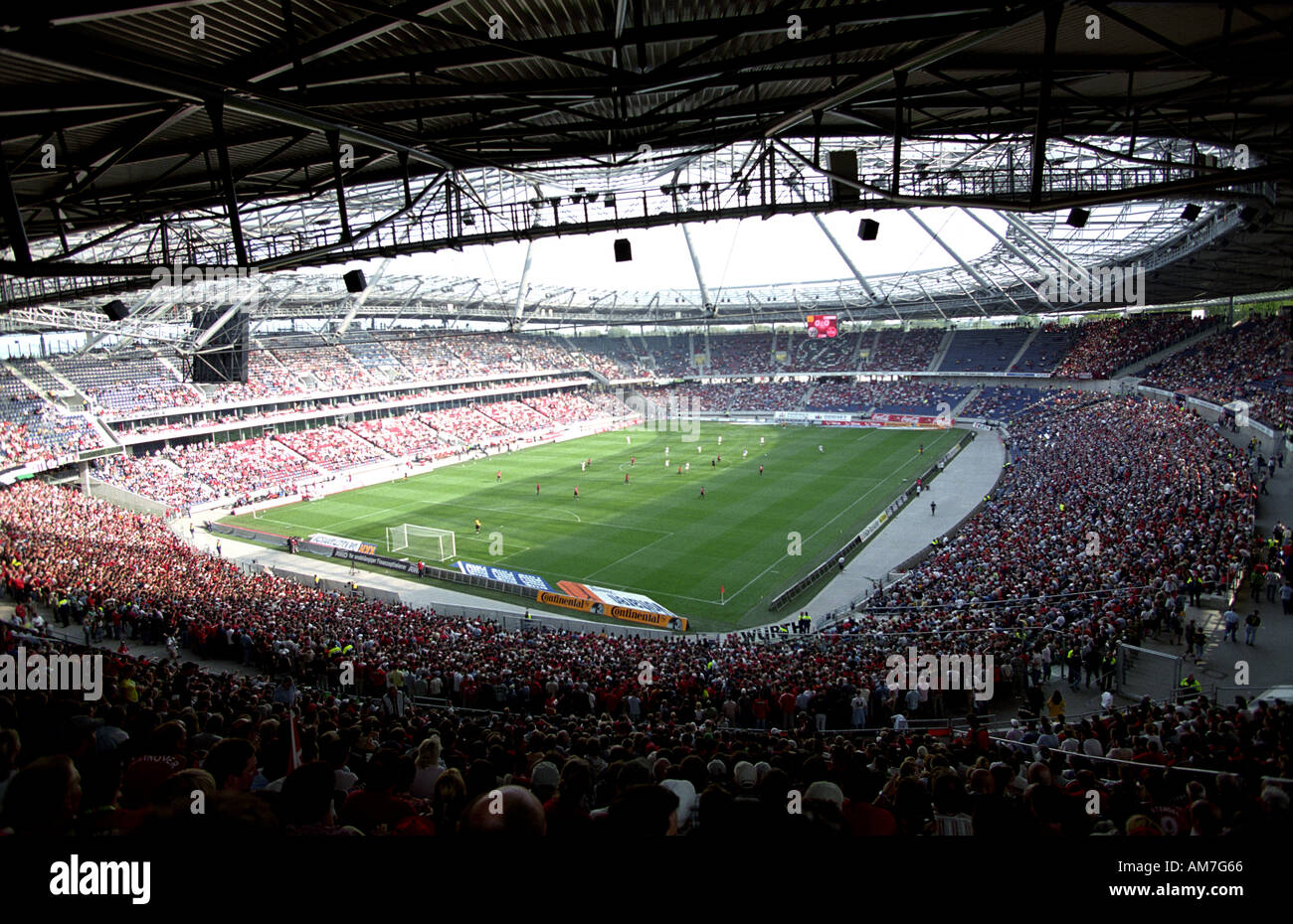 AWD-Arena, Heimat von Hannover 96-Fußball-Club, Hannover, Niedersachsen, Deutschland. Stockfoto