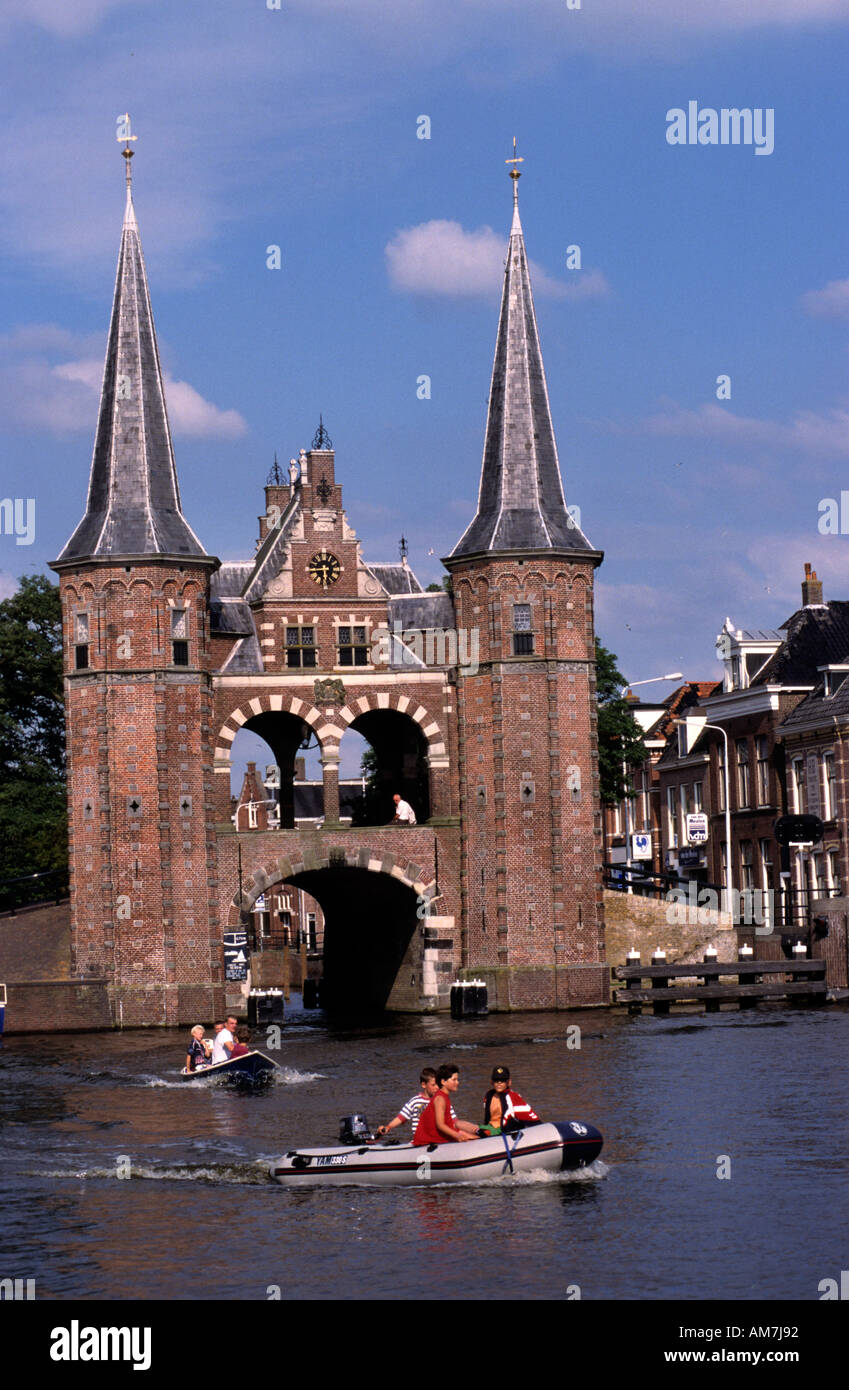 Niederlande Friesland Sneek Stadttor Historic Stockfoto