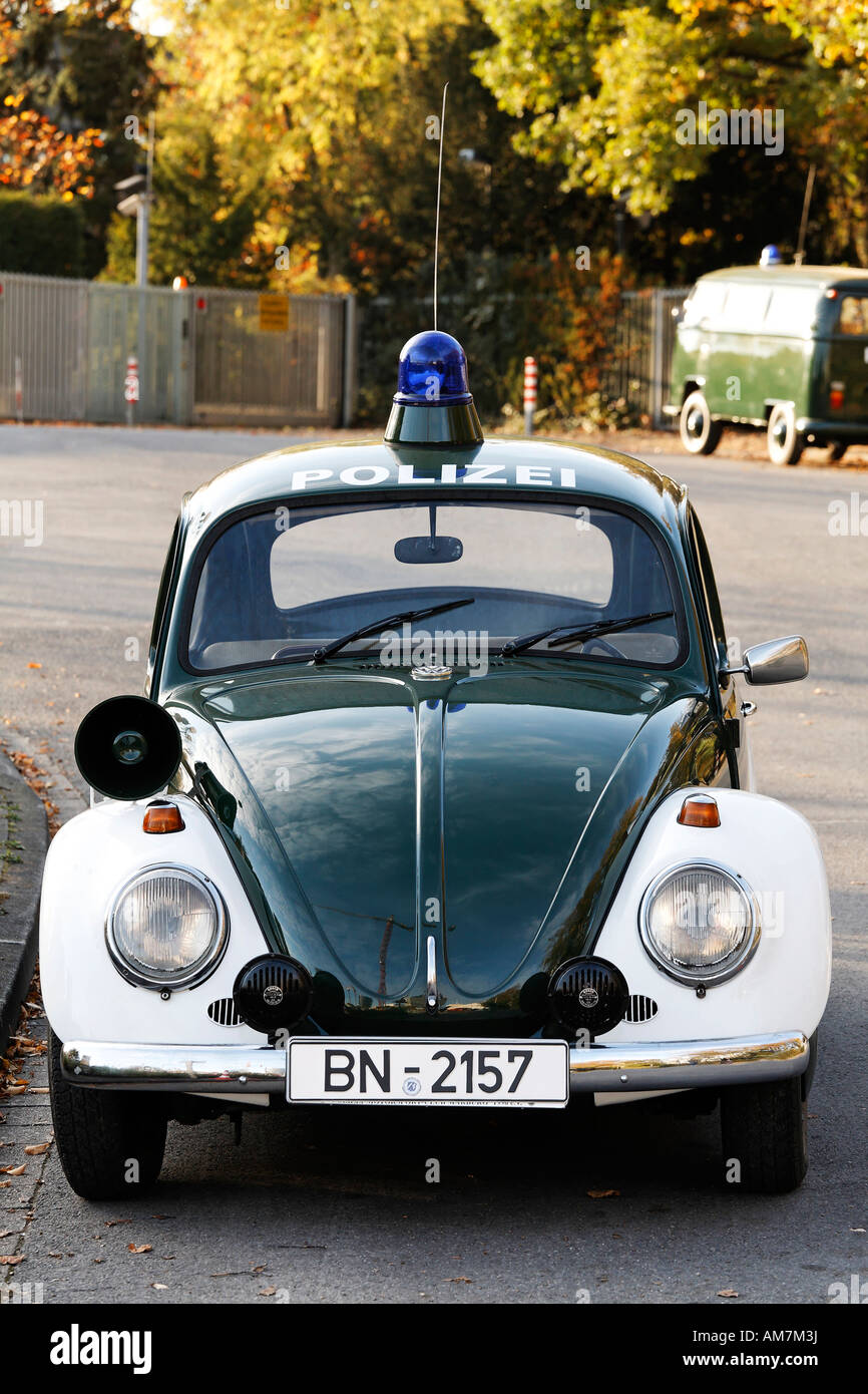 Streifenwagen der deutschen Polizei, VW, 1967, Deutschland Stockfoto