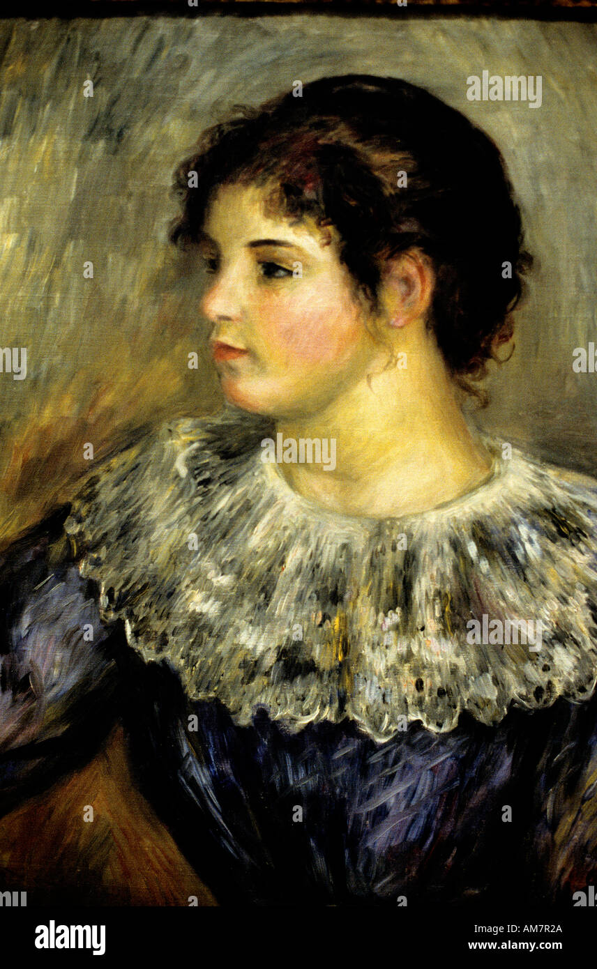 Junge Frau Pierre Auguste Renoir 1841-1919 Französisch impressionistischen Frankreich Stockfoto