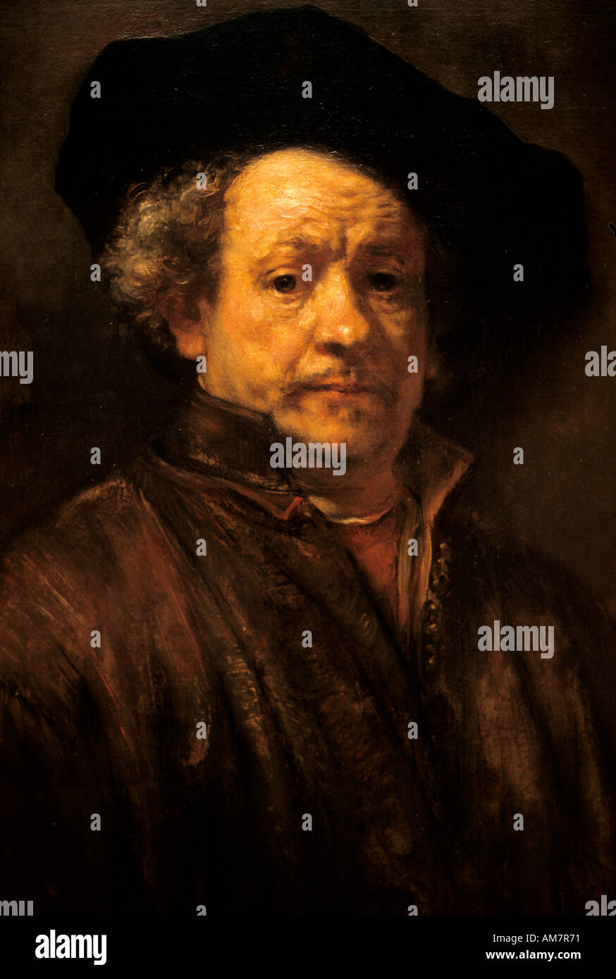 Selbstporträt von Harmenz Rembrandt van Rijn Niederlande holländische Maler Stockfoto