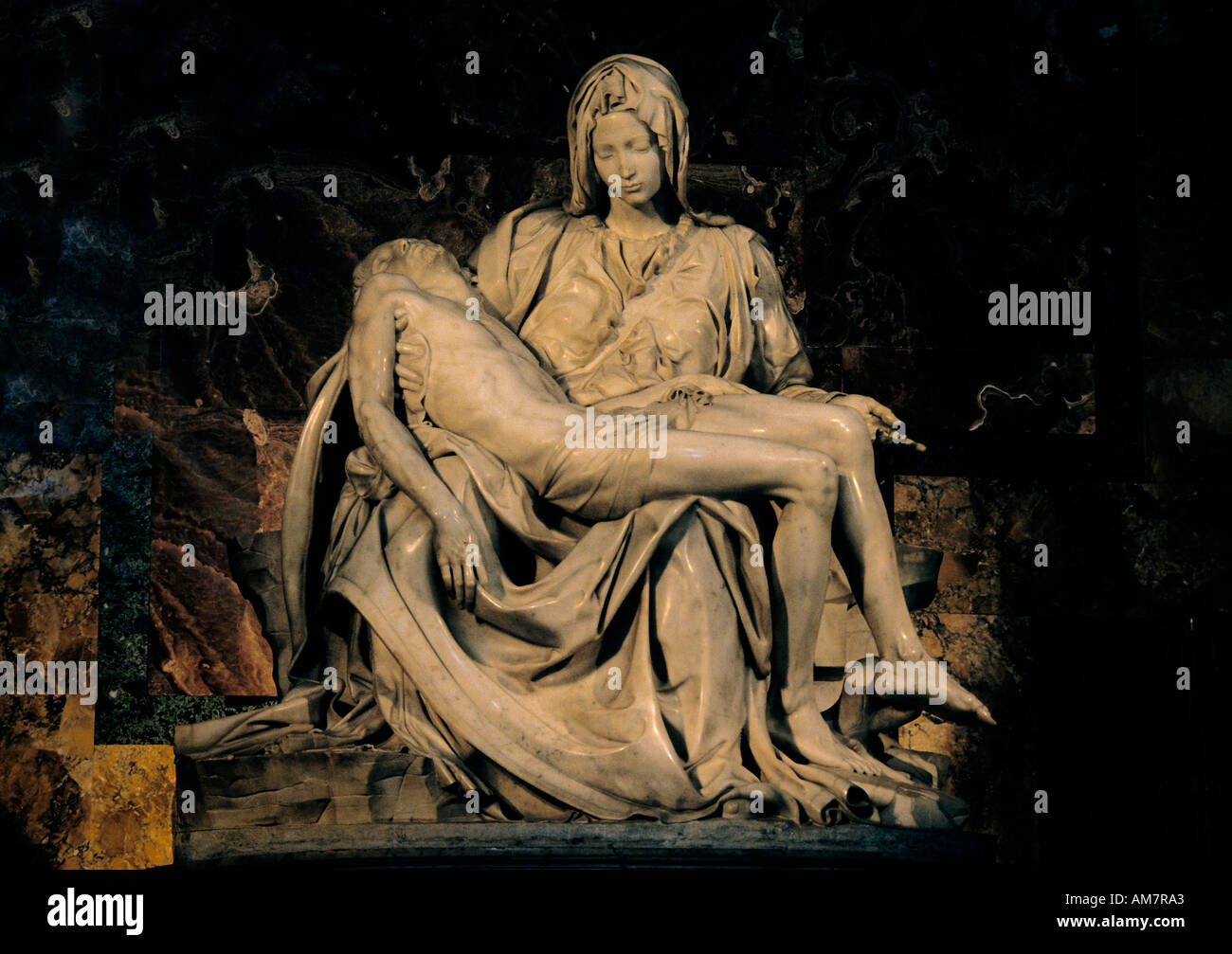 Pieta Michelangelos Jesus Christus 15 th Skulptur Skulpturen roman Stockfoto