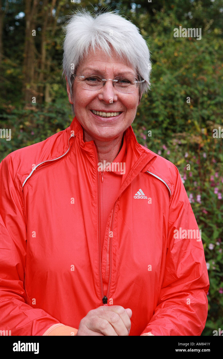 Doppel-Olympiasiegerin 1972, Heide Ecker-Rosendahl Stockfoto