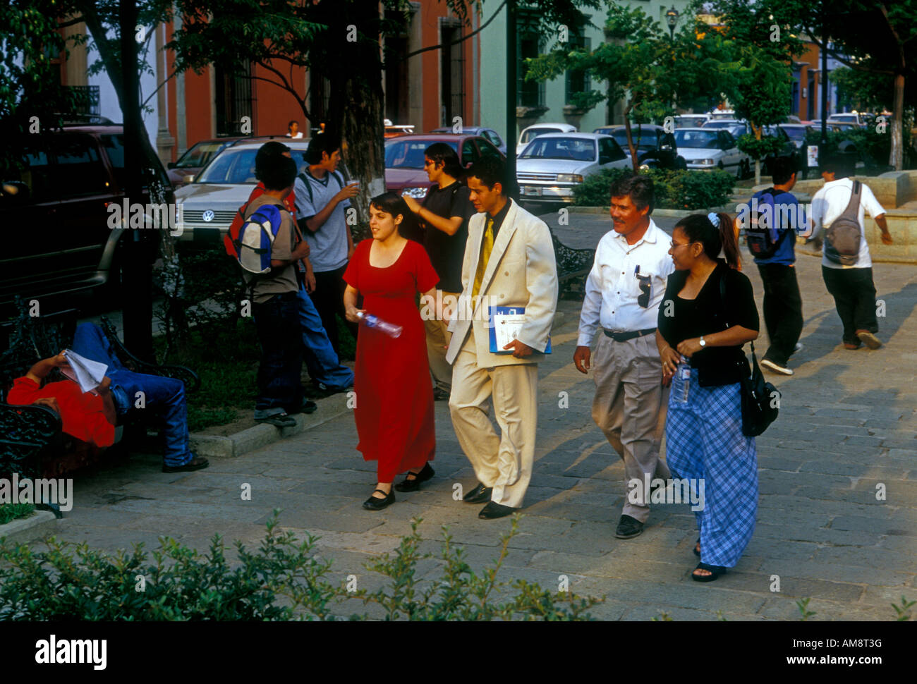 Mexikanische Volk, mexikanischen Männer, mexikanische Frauen, Paar, Paare, Oaxaca, Oaxaca de Juárez, Oaxaca, Mexiko Stockfoto