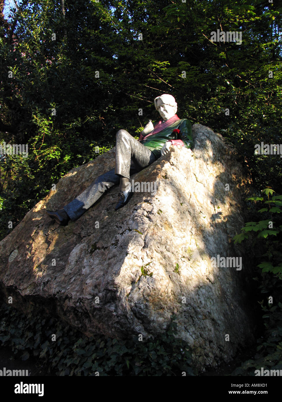 Oscar Wilde-Statue, St. Stephens Green, Dublin, Irland Stockfoto