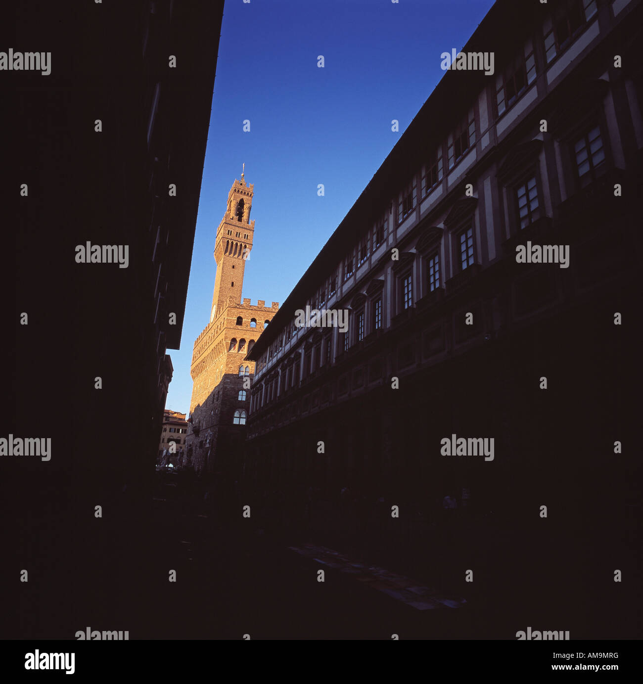 Der Palazzo Vecchio in Florenz. Stockfoto