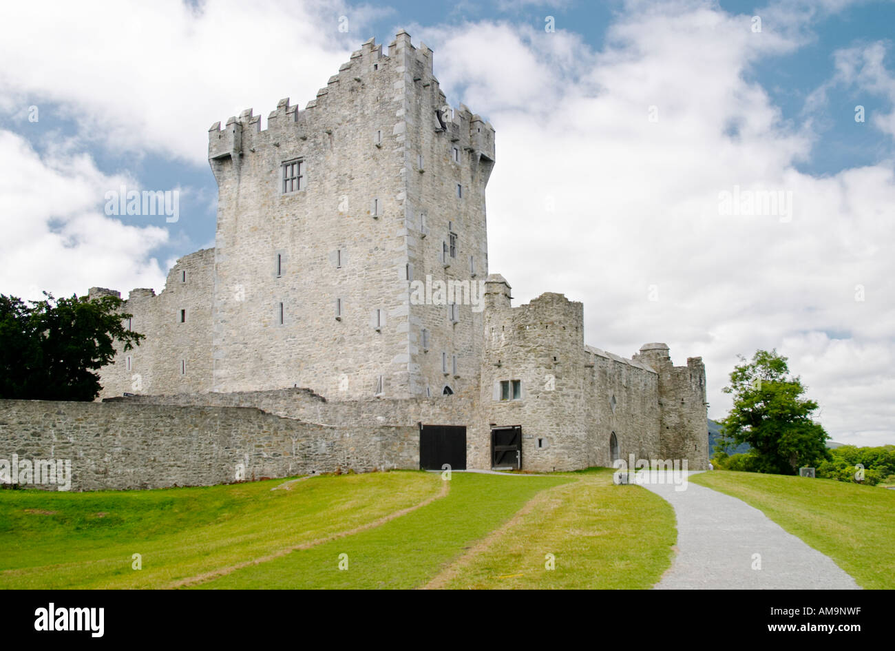 Ross Castle Killarney Irland Stockfoto