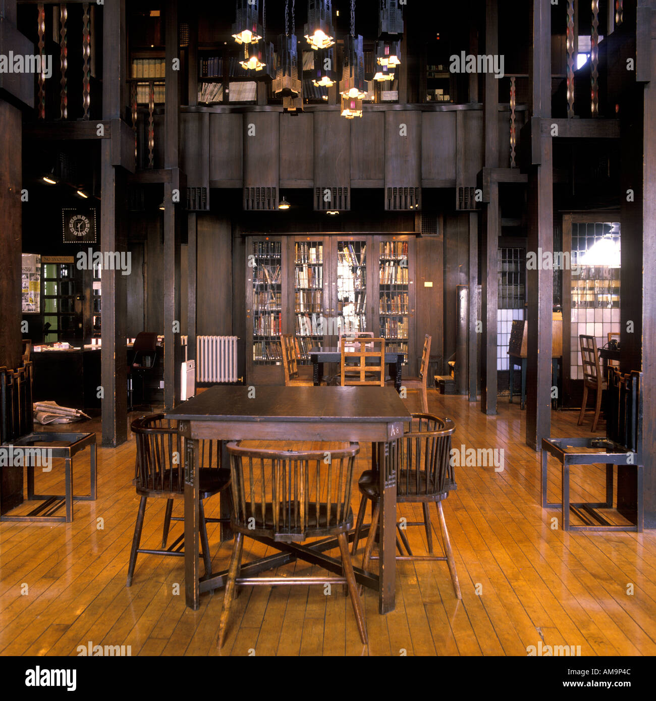 Bibliothek Glasgow School Of Art Architekt Charles Rennie