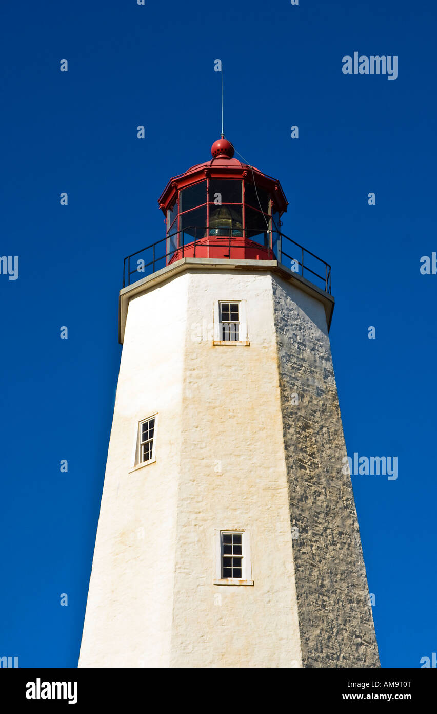 Sandy Hook Lighthouse Sandy Hook, New Jersey, New Jersey Stockfoto