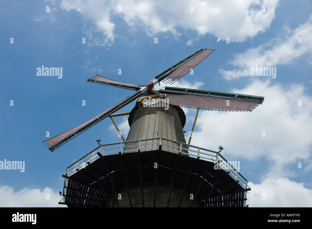 Roode Leeuw Windmühle am Gouda Stockfoto
