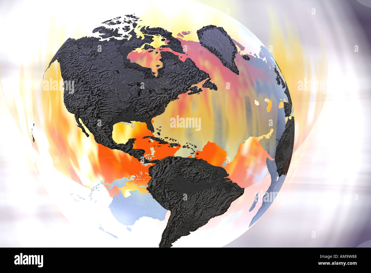 Globale Zusammenfassung Stockfoto