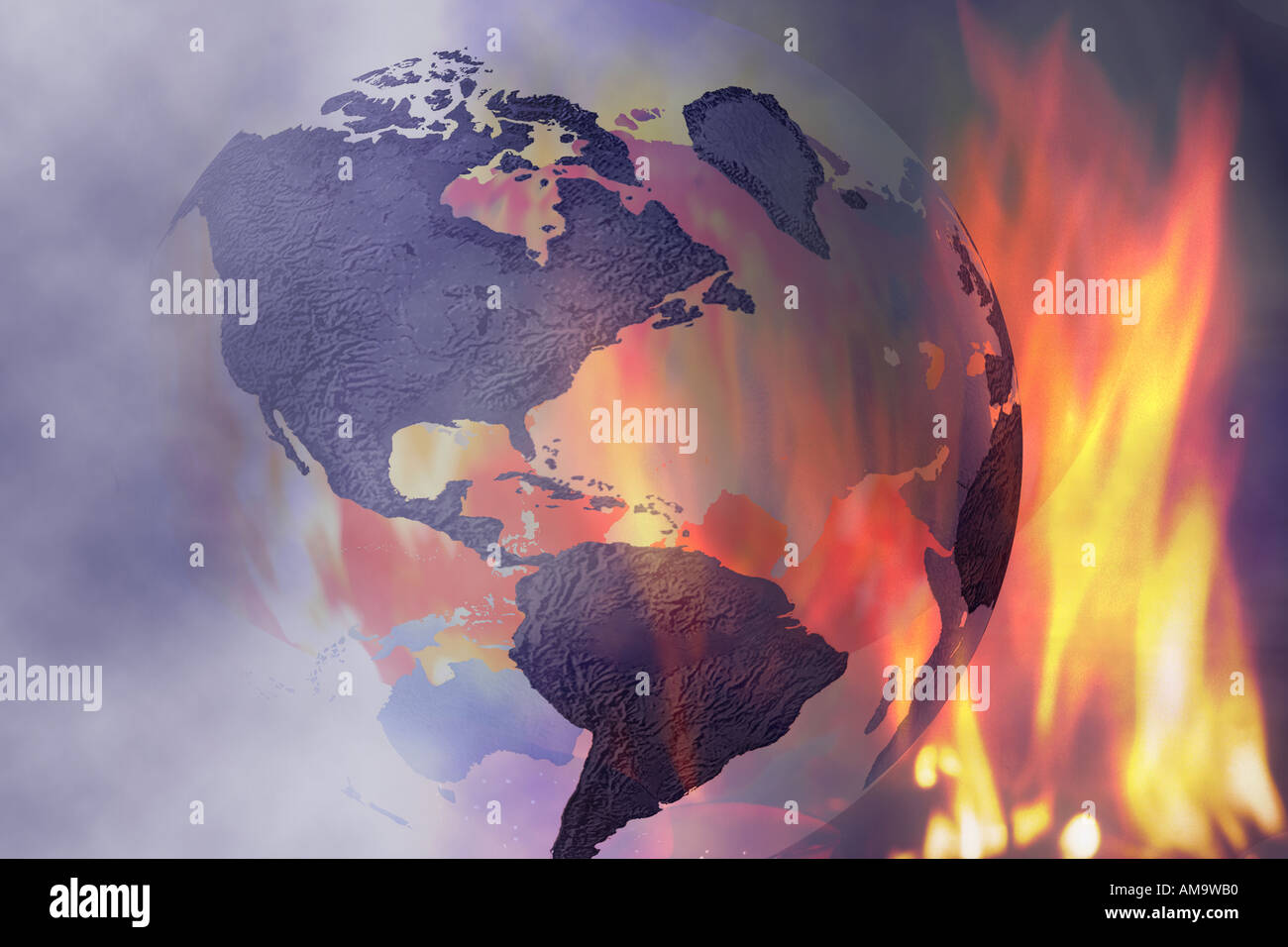 Globale Zusammenfassung Stockfoto