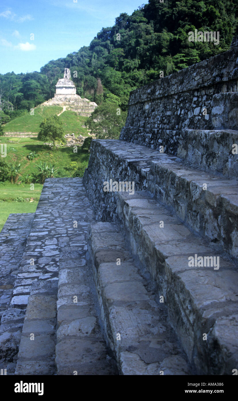 Palenque Maya Tempel Chiapas Provinz Mexiko Stockfoto