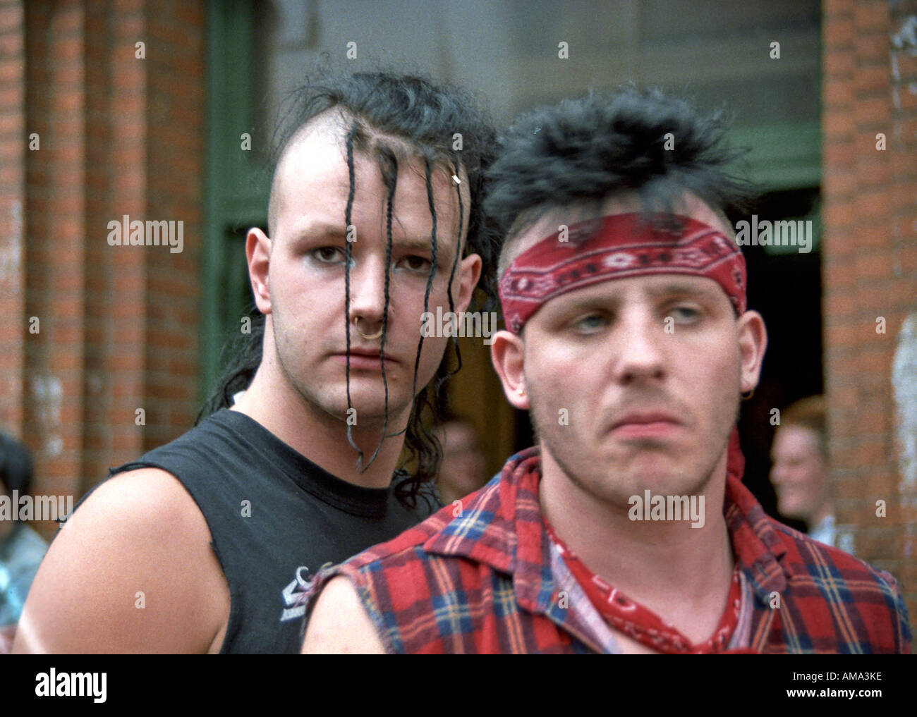 Punks der 80er Jahre in New York Stockfoto