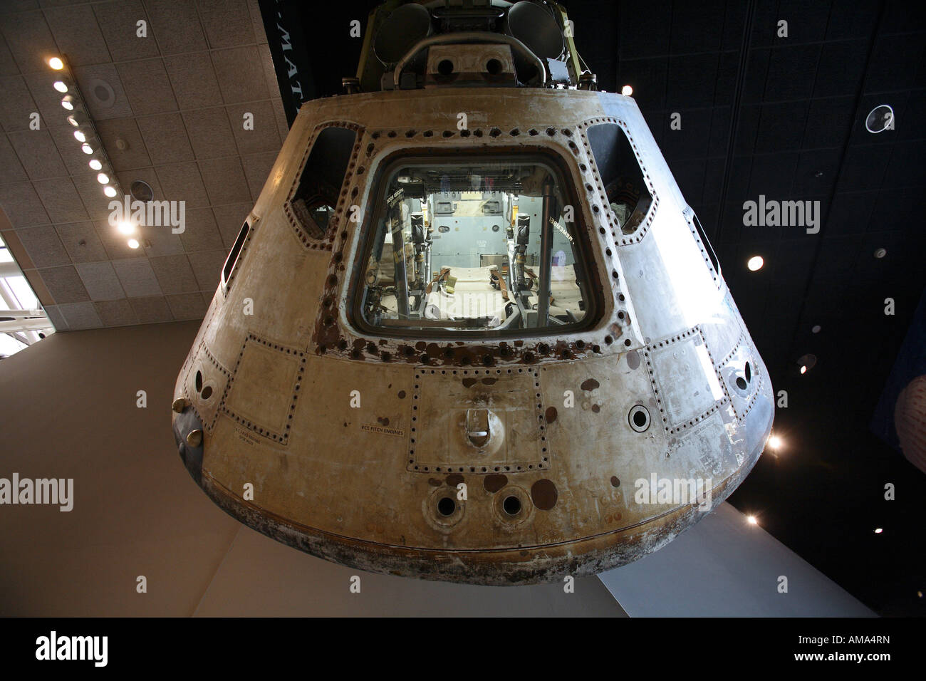 Apollo 11-Command-Modul an das National Air and Space Museum in Washington DC Stockfoto