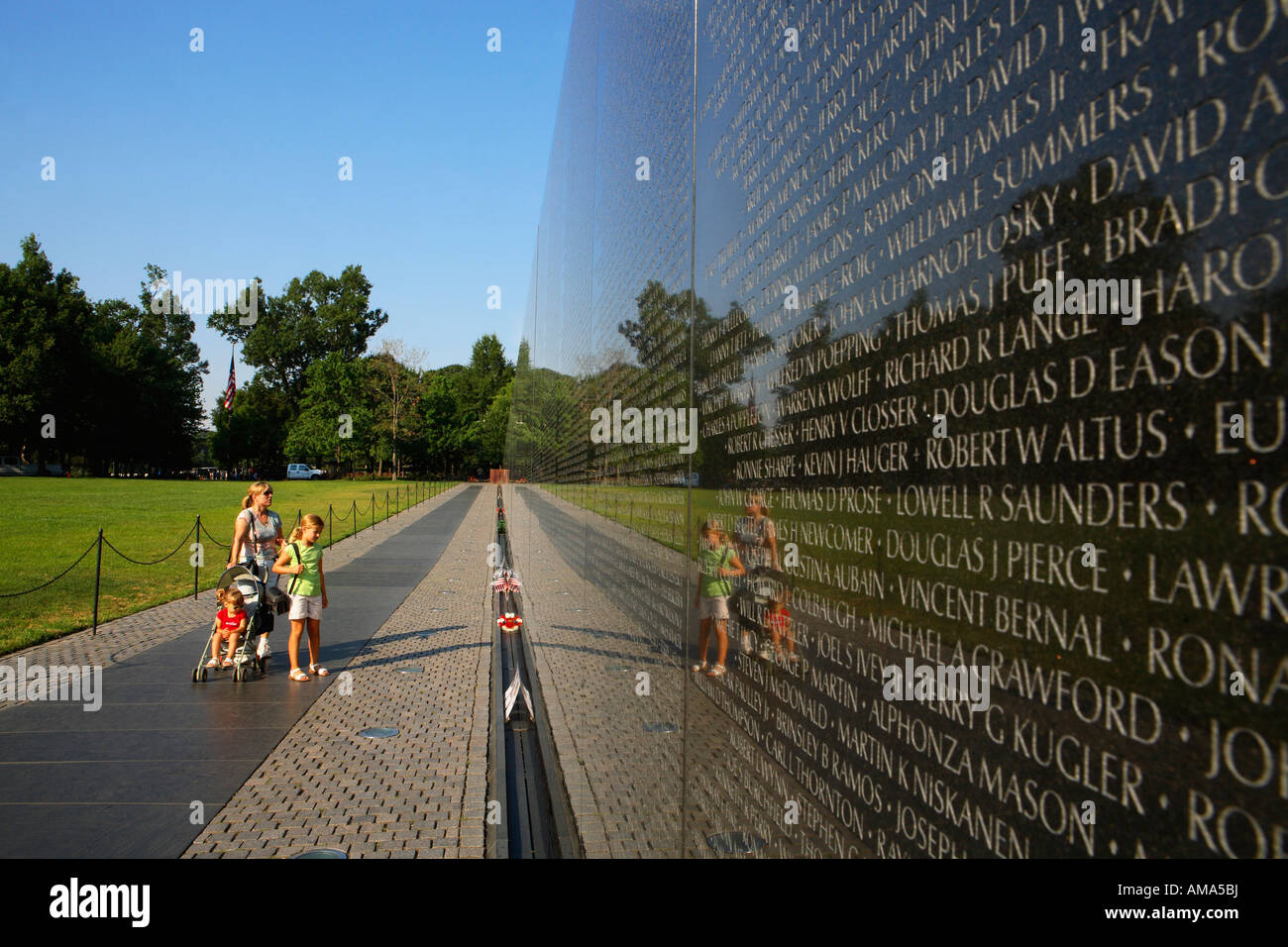 Vietnam Veterans Memorial in Washington, D.C. Stockfoto