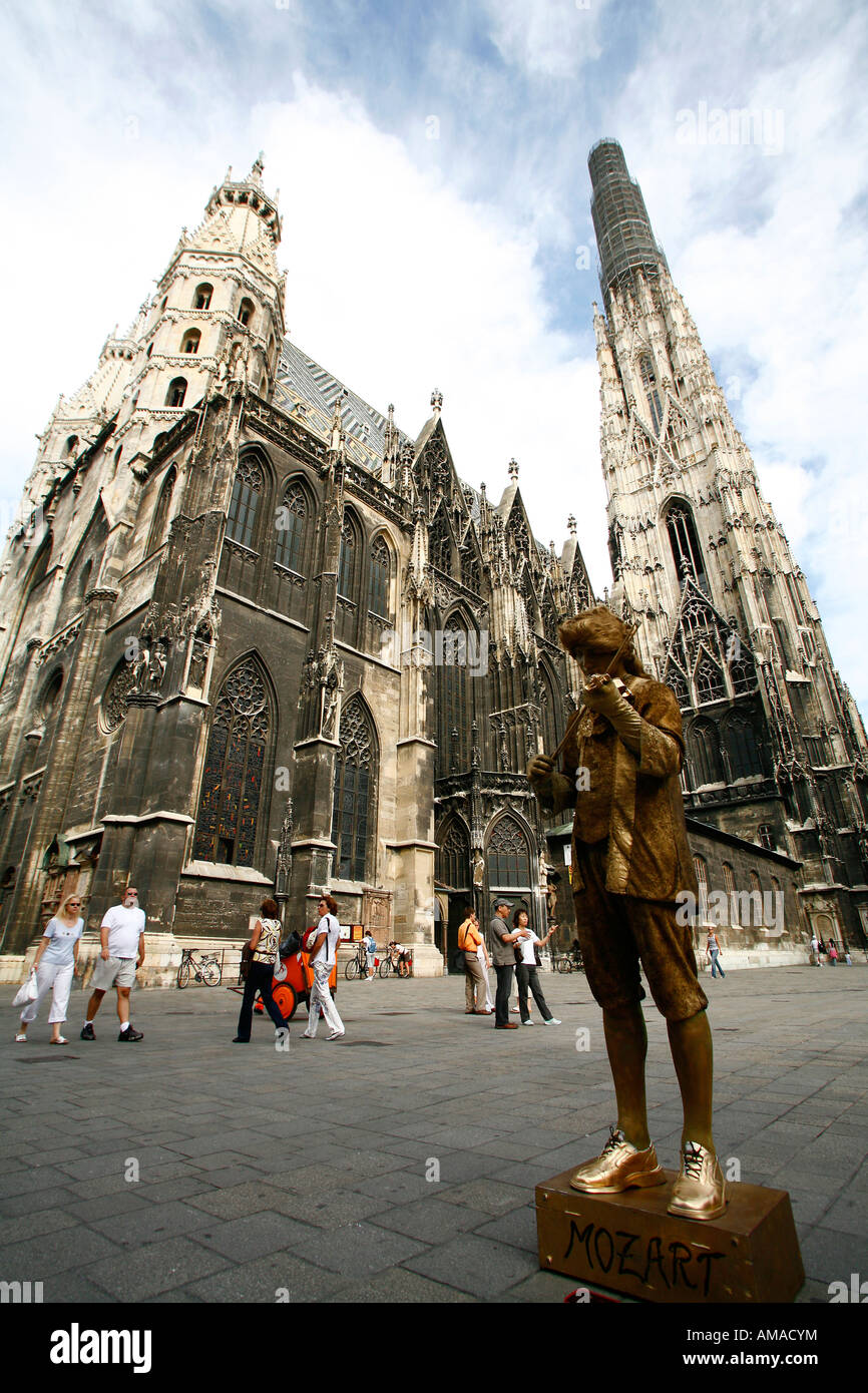 Aug 2008 - Kathedrale St. Stephan Wien Österreich Stockfoto