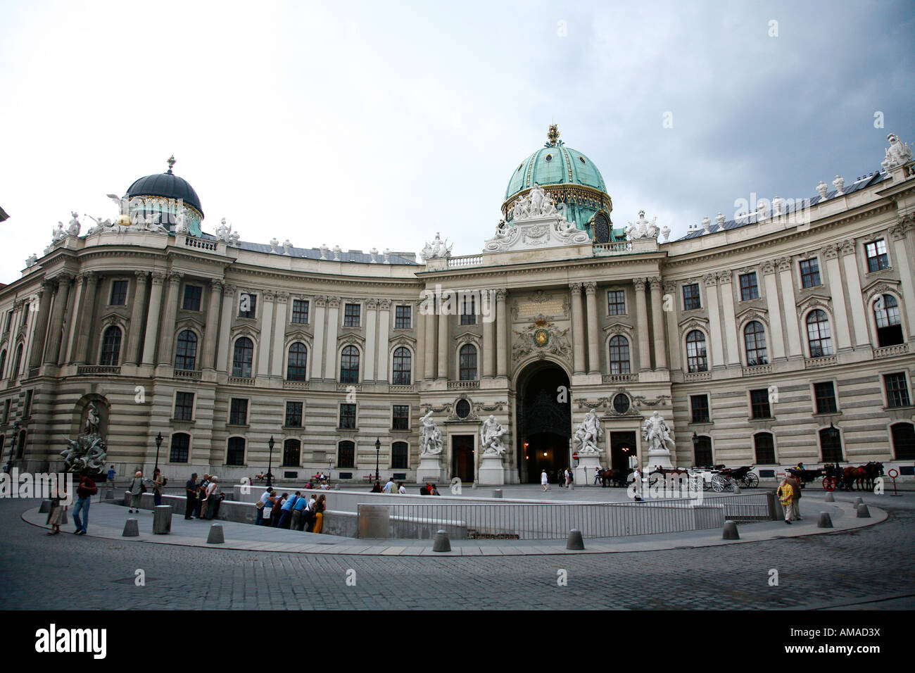 Die Hofburg Palace Wien Österreich Stockfoto