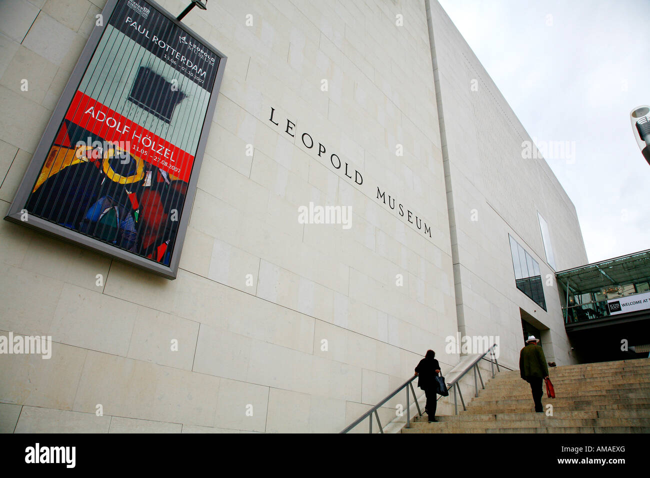 August 2007 - Fassade des Leopold Museums Wien Österreich Stockfoto