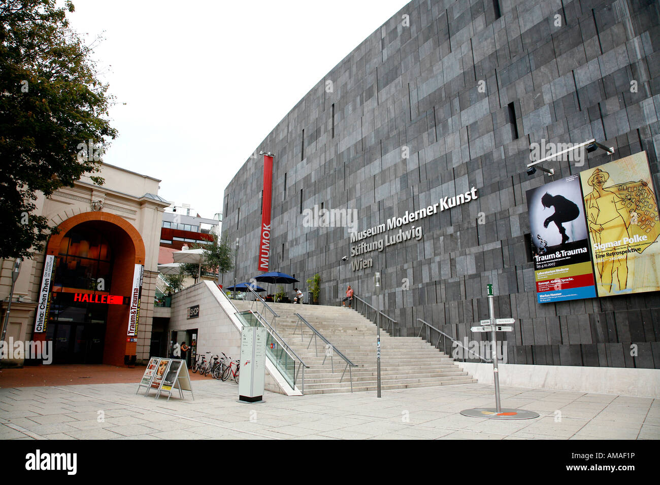August 2008 - das MUMOK Museum moderner Kunst im Museumsquartier Wien Stockfoto