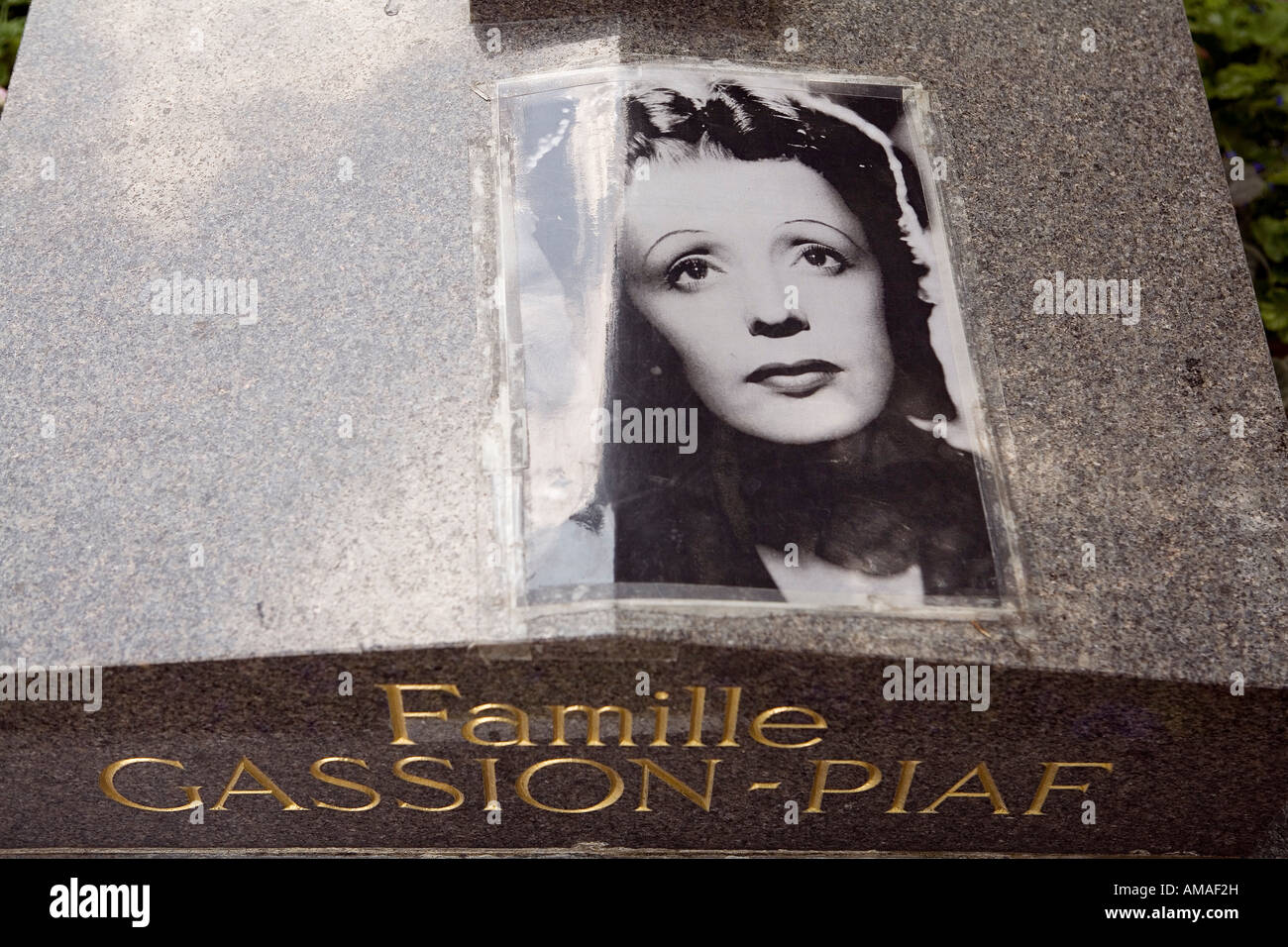 Frankreich, Paris, Pere Lachaise Friedhof, Edith Piaf Grab Stockfoto