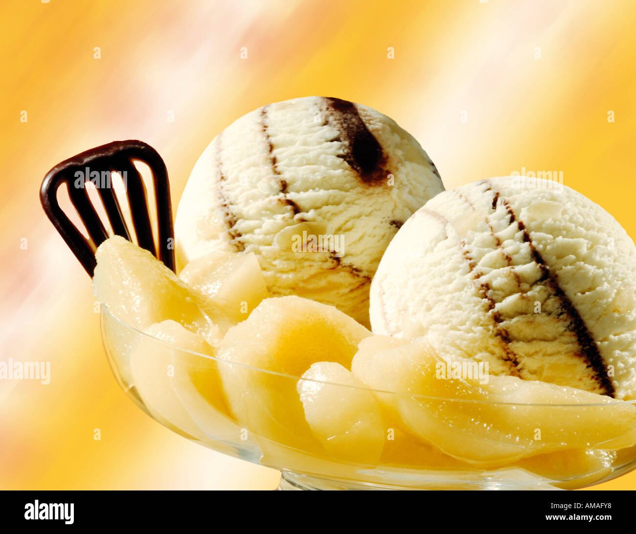 Birne Helene-Eis Stockfoto