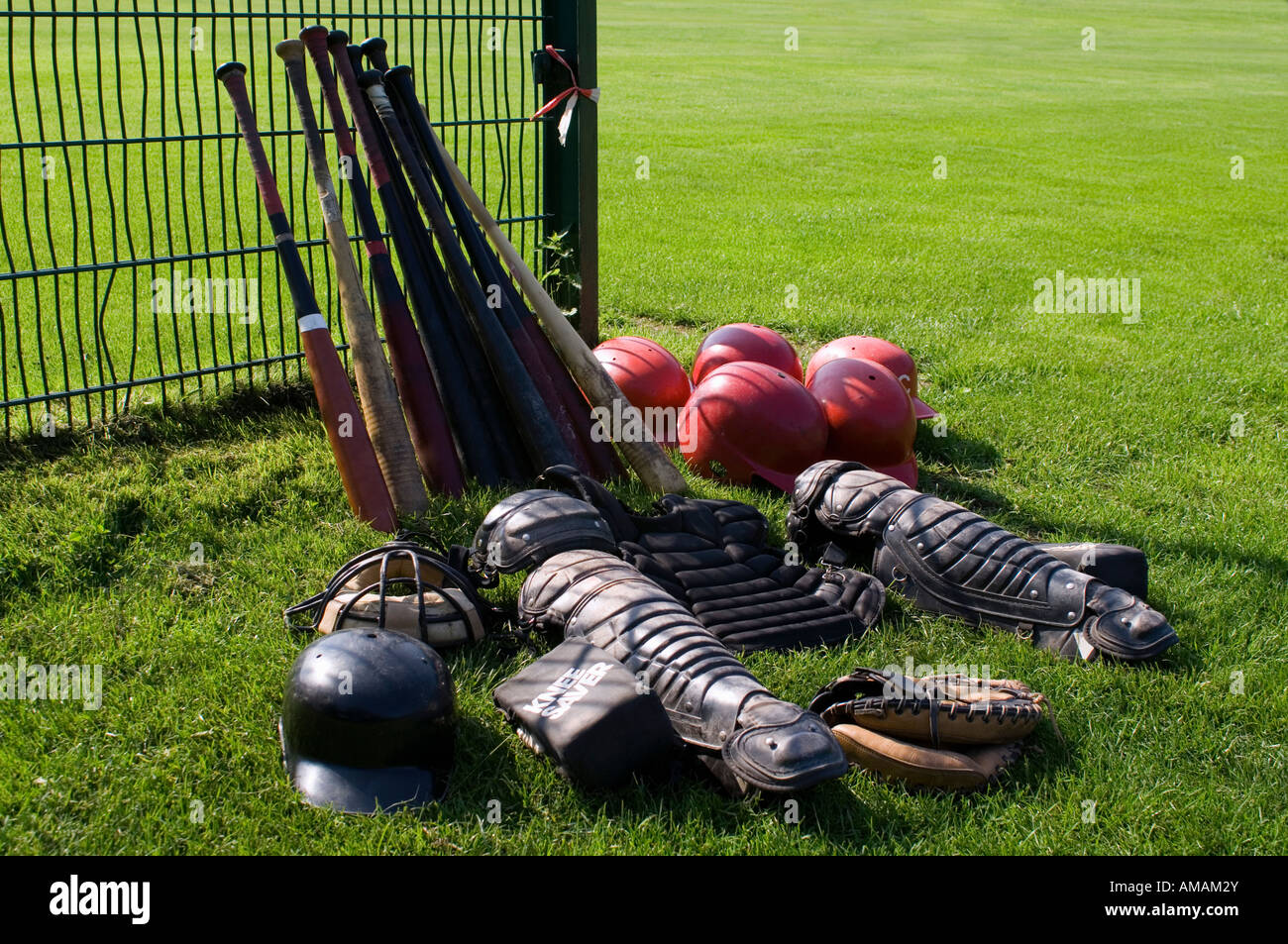 Baseball-Ausrüstung Stockfoto