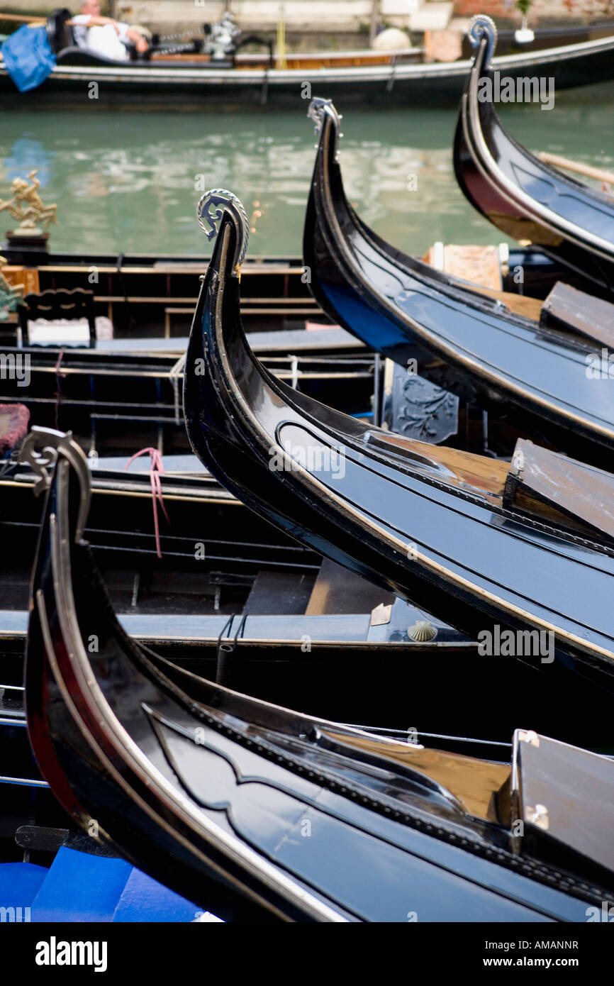 Gondeln in Venedig Stockfoto