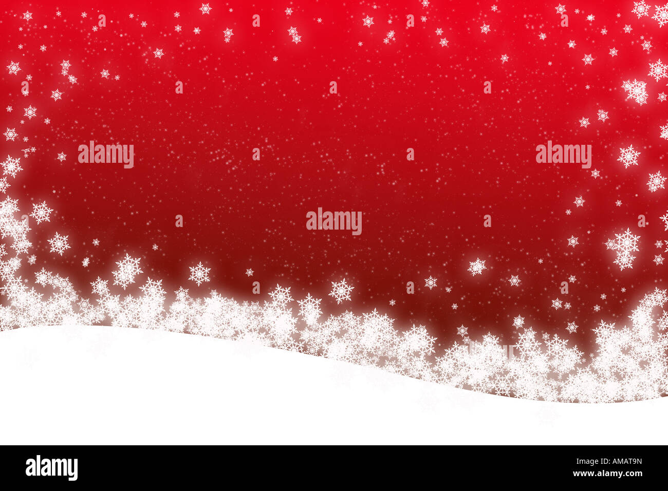 Grosse Weihnachts Schnee Szene Mit Textfreiraum Stockfotografie Alamy