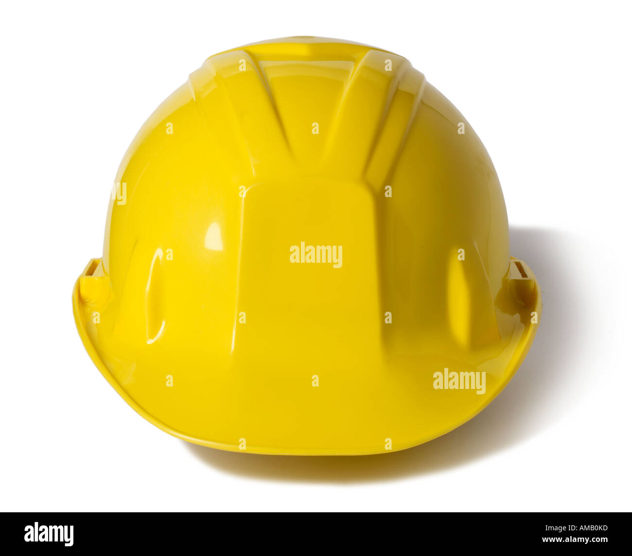 Gelb Schutzhelm Bau-Schutz Stockfoto