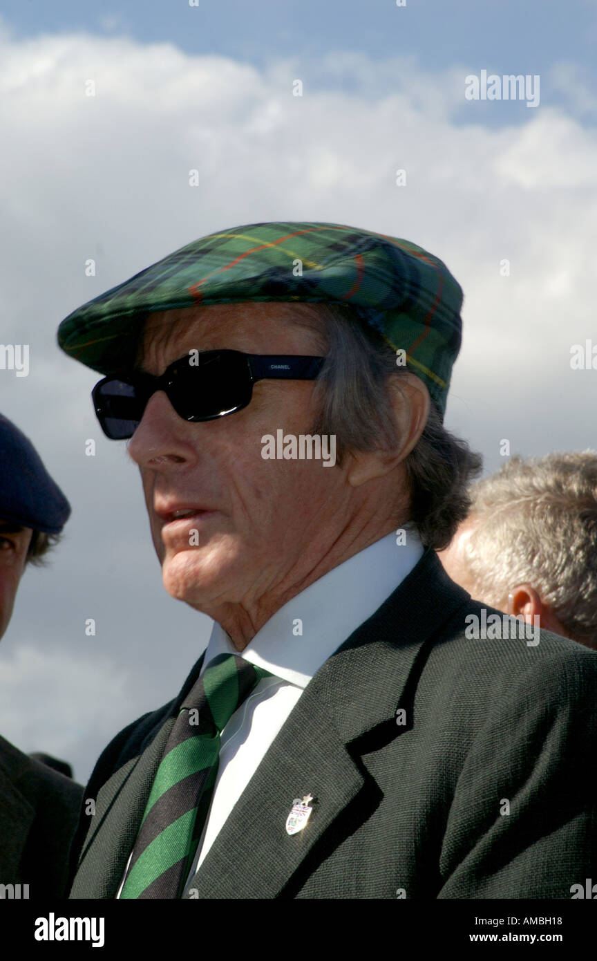 Sir Jackie Stewart interviewt in Goodwood Stockfoto