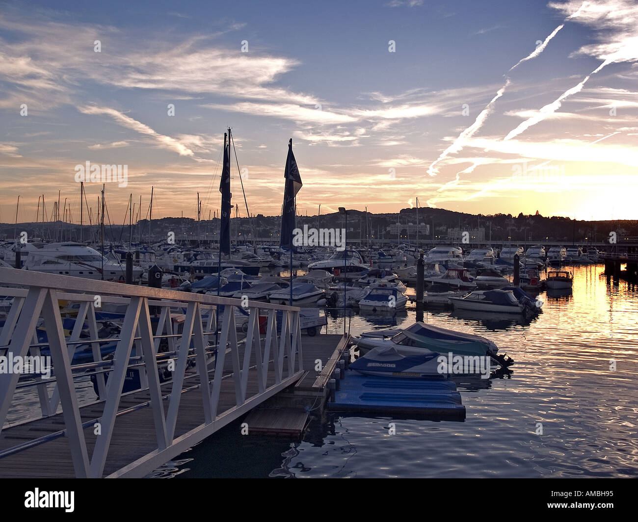 Torquay Marina Devon UK Stockfoto