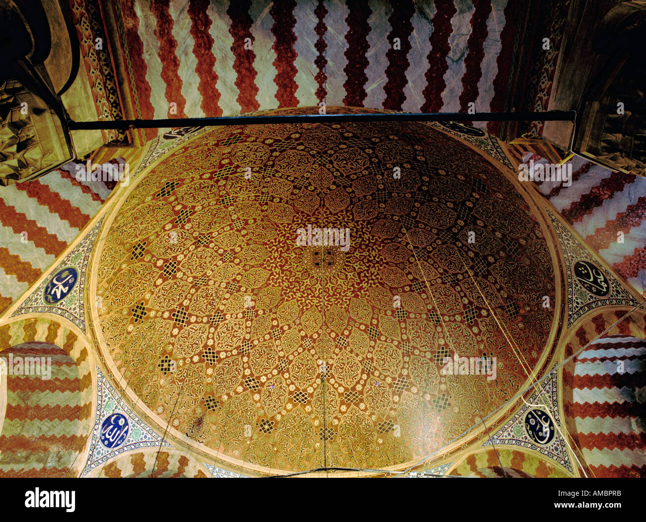 Interieur, Mausoleum von Sultan Süleyman der prächtige, Istanbul, Türkei Stockfoto