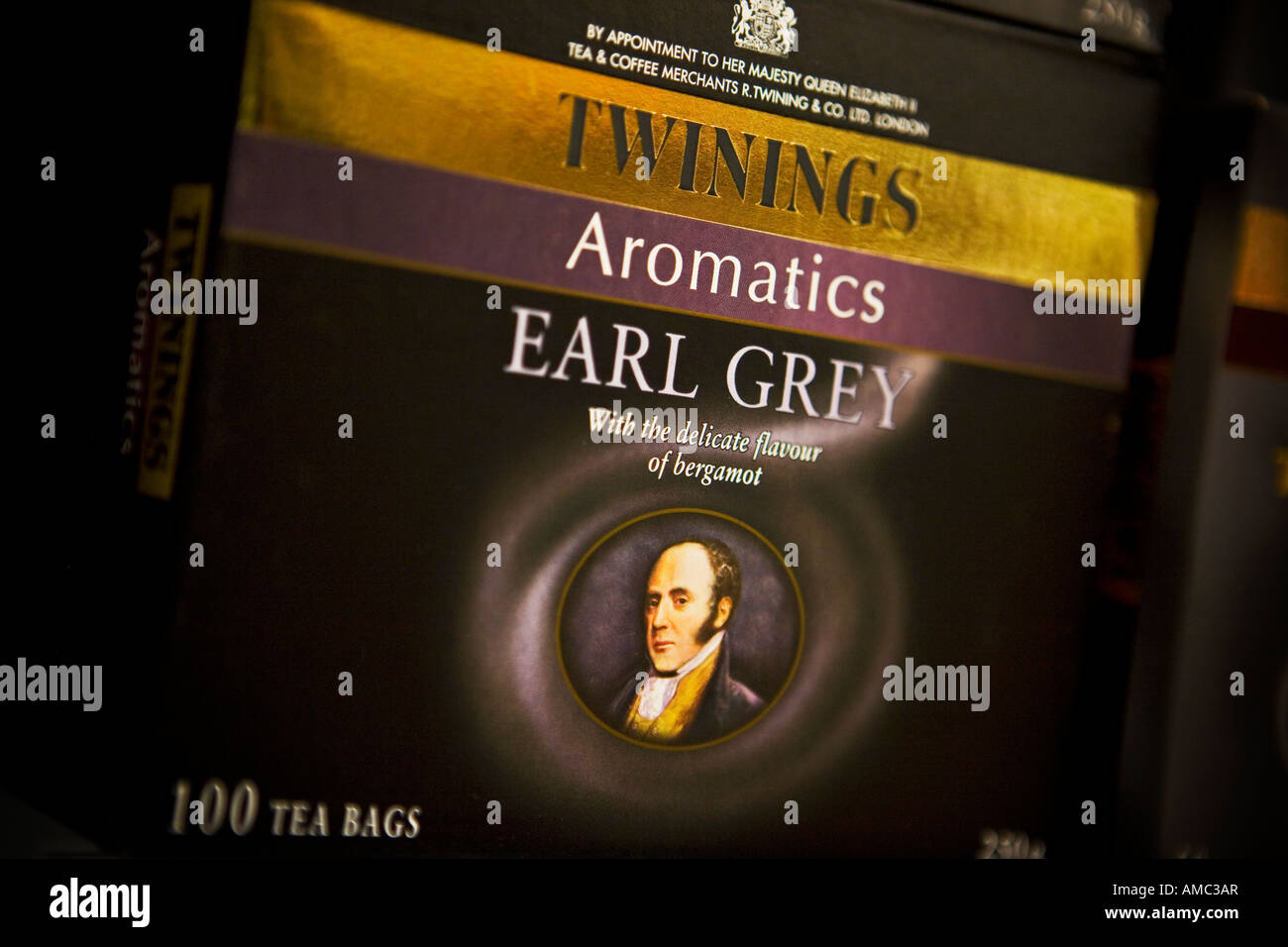 Twinings Earl Grey Teebeutel Twinings ist eine Marke der Associated British Foods Stockfoto