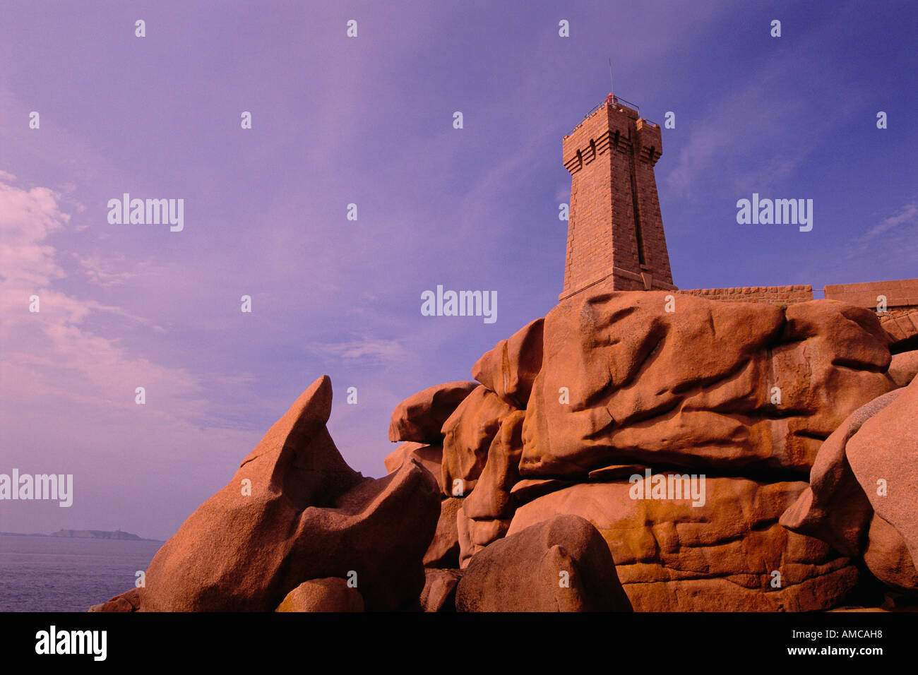 Lighouse, Bretagne, Frankreich Stockfoto