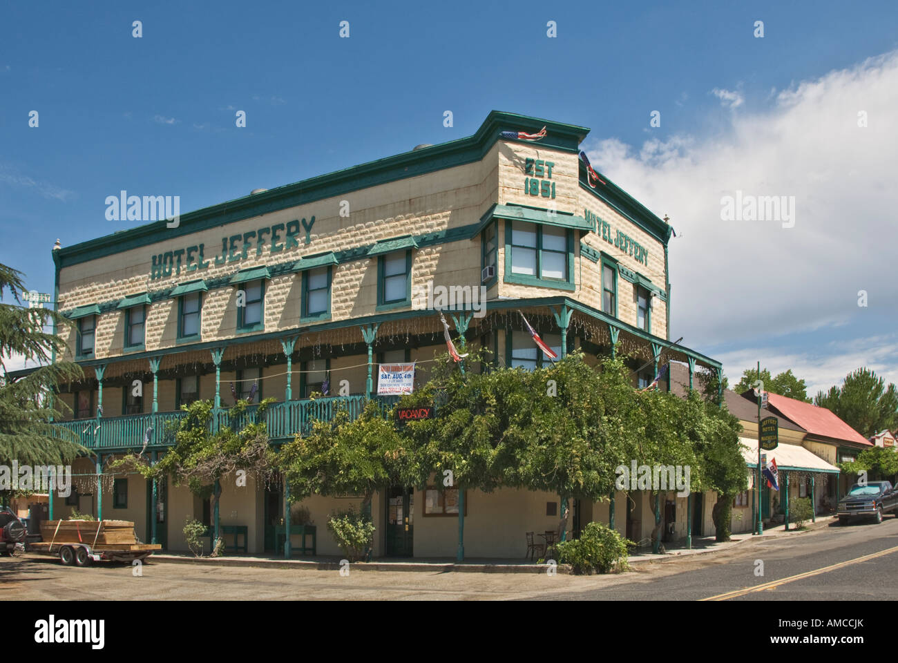 California Gold Country Mariposa County Coulterville Hotel Jeffery Stockfoto