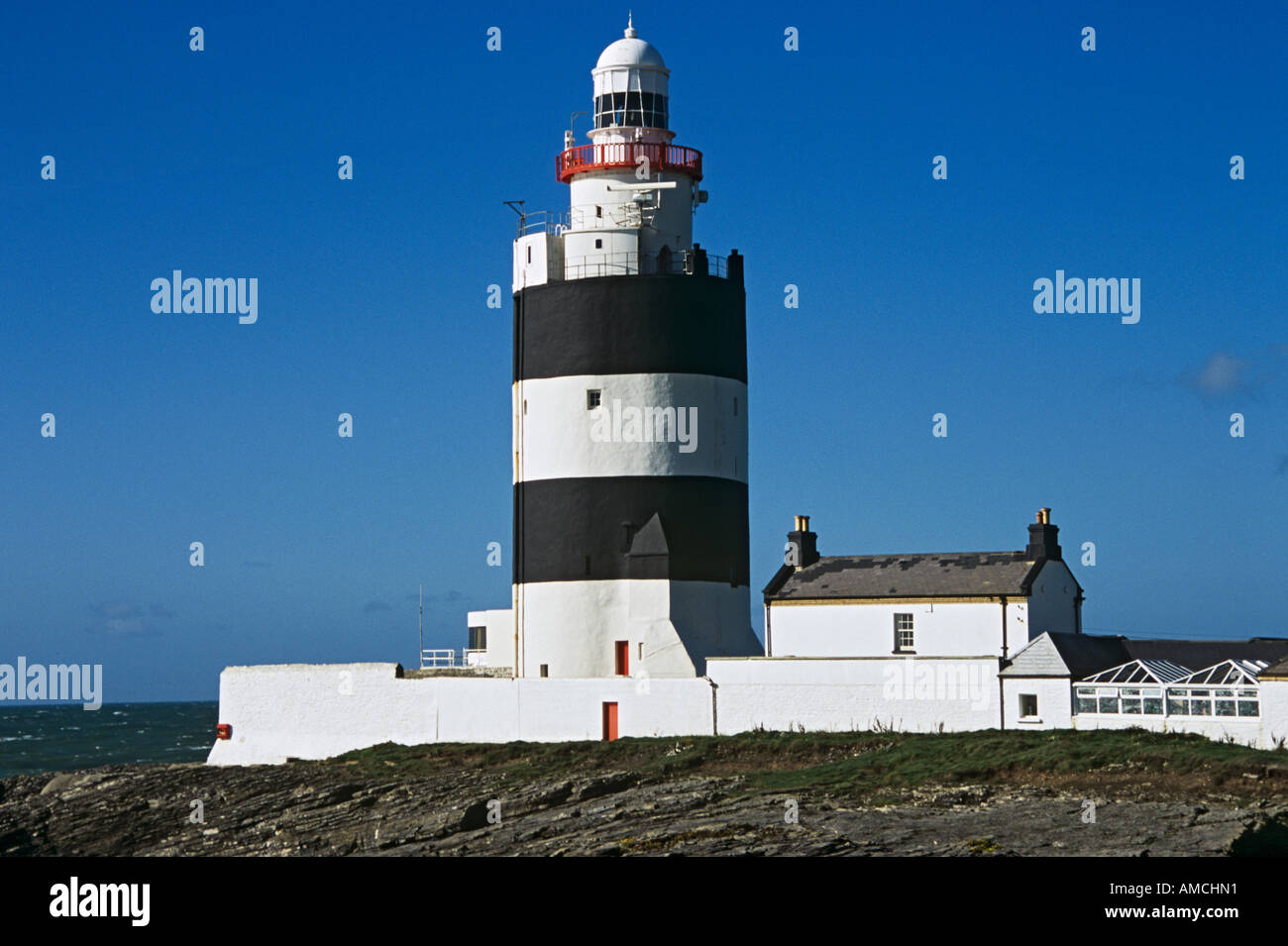 HOOK Halbinsel CO WEXFORD REPUBLIC OF Irland Oktober älteste Leuchtturm in Großbritannien und Irland Stockfoto