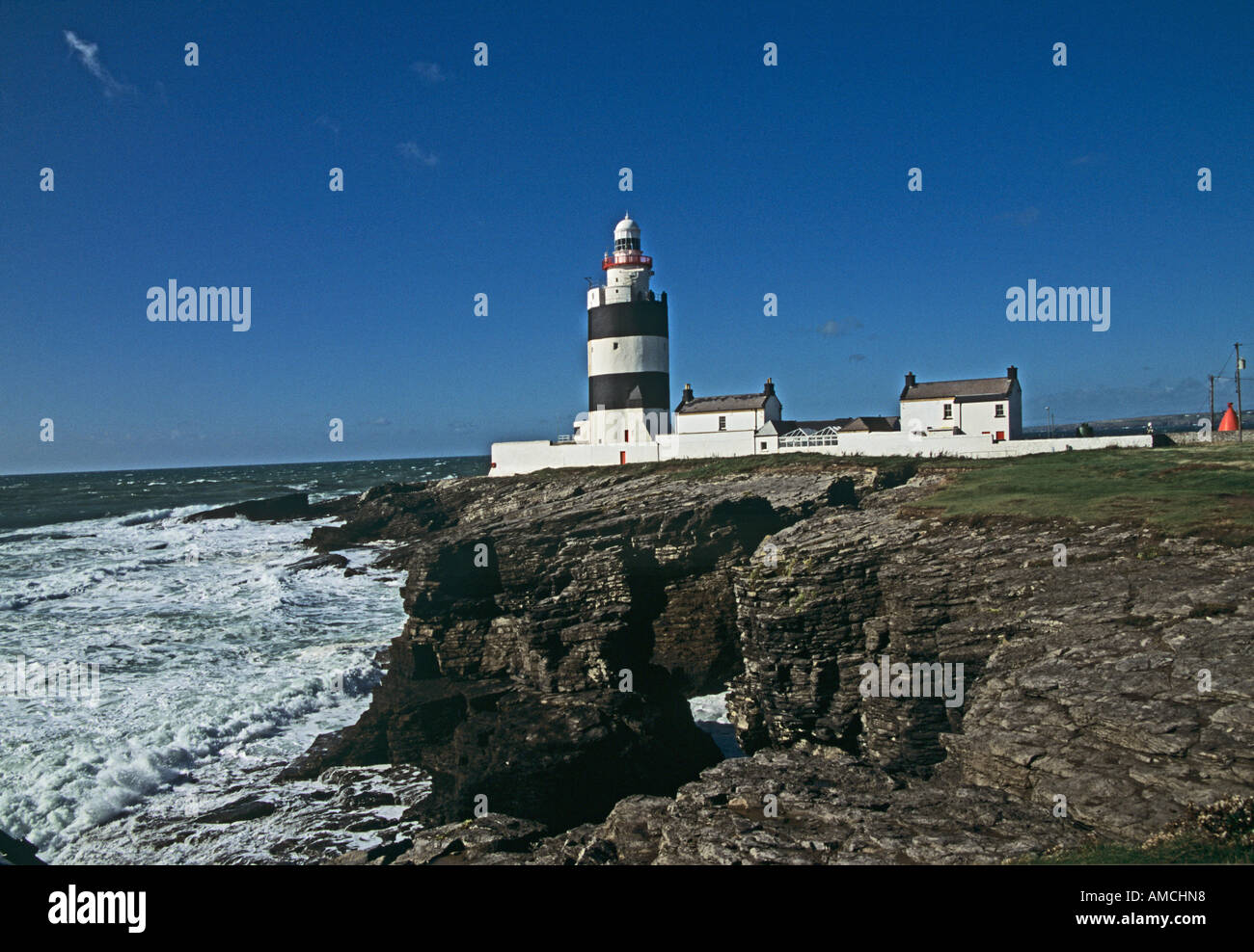HOOK Halbinsel CO WEXFORD REPUBLIC OF Irland EU Oktober Hook Lighthouse die älteste in Großbritannien und Irland Stockfoto