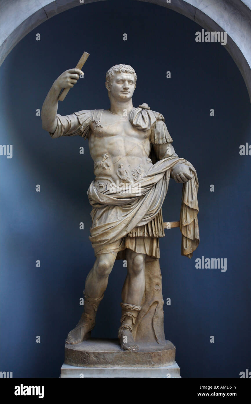 Kaiser Domitian, Vatikan, Italien Stockfoto