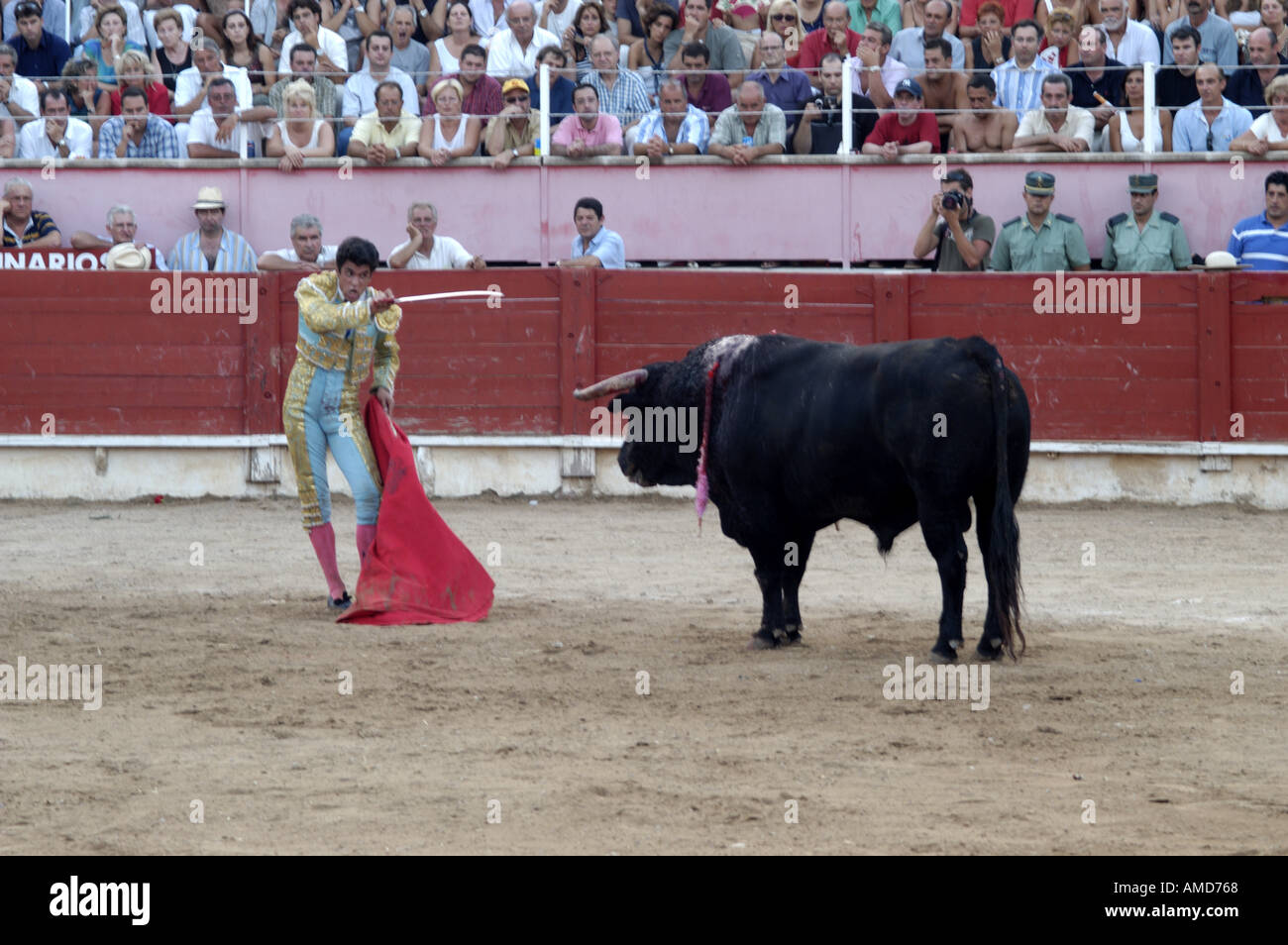 Stierkampf in Mallorca Spanien Mallorca Mittelmeer Süd Europa Corrida de Toros Torero Stockfoto