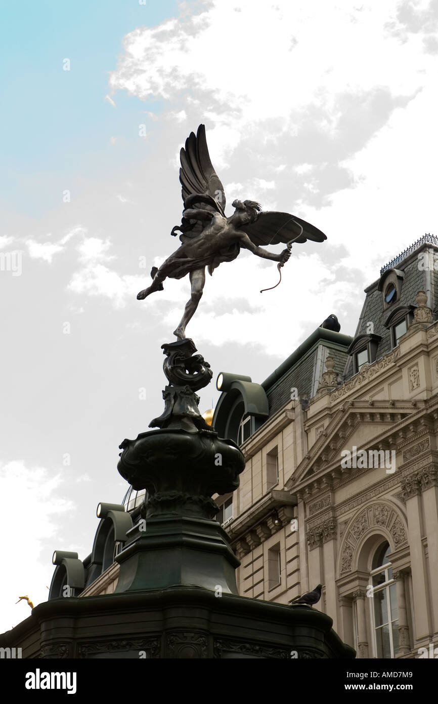 Statue des Eros in London s Piccadilly Circus Stockfoto