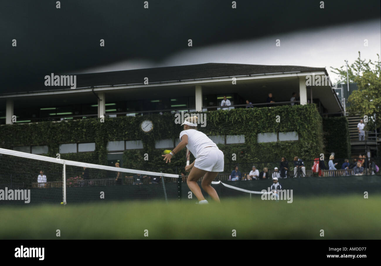 ANNA KOURNIKOVA VOM GERICHT EBENE WIMBLEDON UK Stockfoto